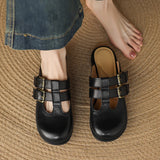 Rosalie | Women’s Mules with Buckles and Orthopedic Insoles