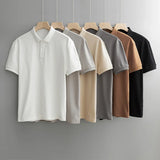 Cedric | Men's Cotton Blend Polo Shirt with V-Shape Fit