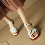 Blaire | Women Sandals with Chunky Heel and Flat