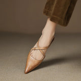 Delphine | Women's Mules with Leather Upper and Open-Toe