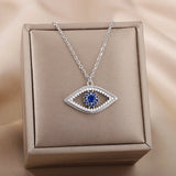 Saphira | Women Necklace with Evil Eye and Blue Stone