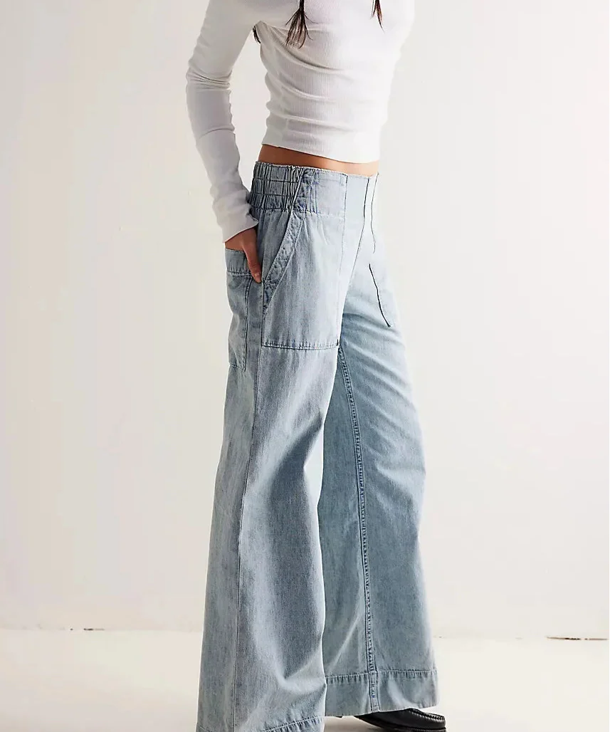 Audrey | Women's Loose Fit Wide Leg Jeans with High Waist