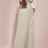 Cordelia | Women's High Waist Linen Trousers