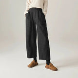 Daria | Women's Quilted Wide Leg Pants with High Waist