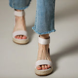 Ophelia | Women's Sandals with Leather Straps and Platform