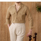 Grayson | Men's Cotton Seersucker Cuban Collar Shirt