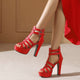 Lacey | Women Platform Heels with Straps and Buckles