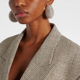 Crystal | Women's Hoop Earrings with Crystal Accents and Stainless Steel