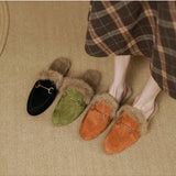Freja | Women's Mules with Fur Lining and Orthopedic