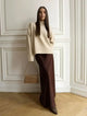 Seraphine | Women's Satin Maxi Skirt with Fishtail Hem