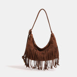 Sierra | Women Bag with Suede and Fringe