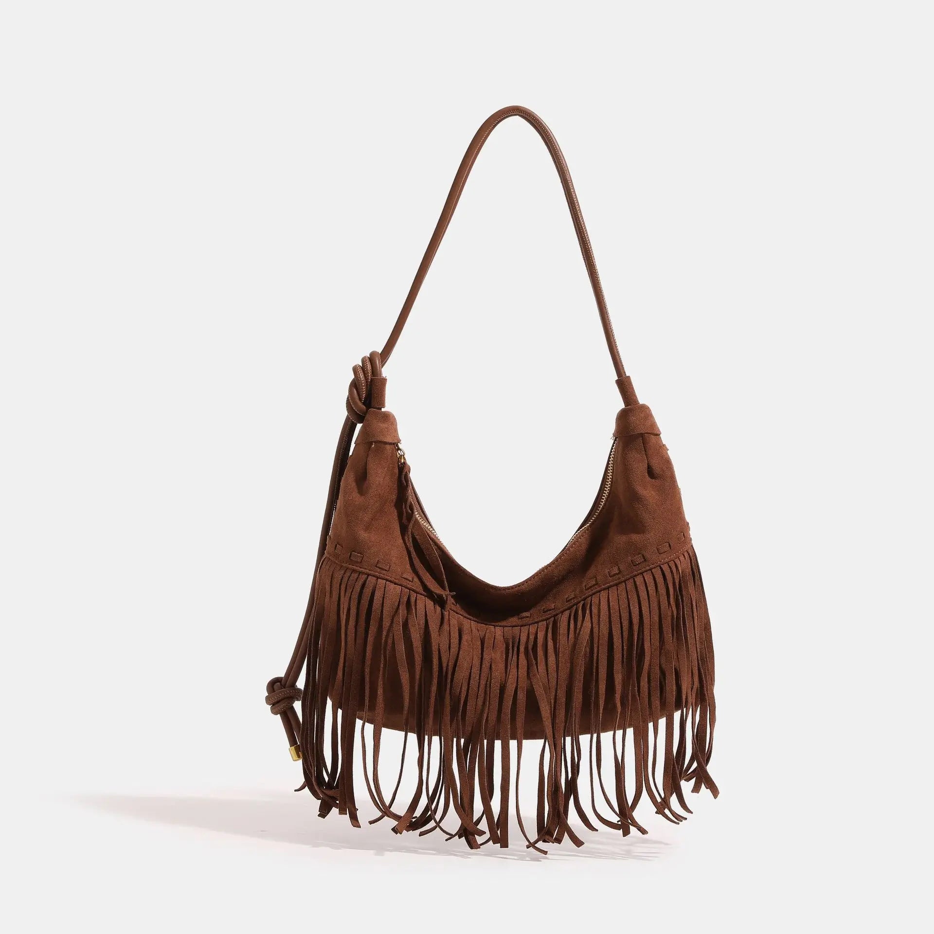 Sierra | Women Bag with Suede and Fringe
