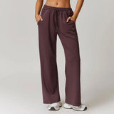 Ayla | Women's Straight Leg Running Pants with Elastic Waist