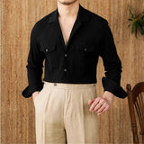 Grayson | Men's Cotton Seersucker Cuban Collar Shirt