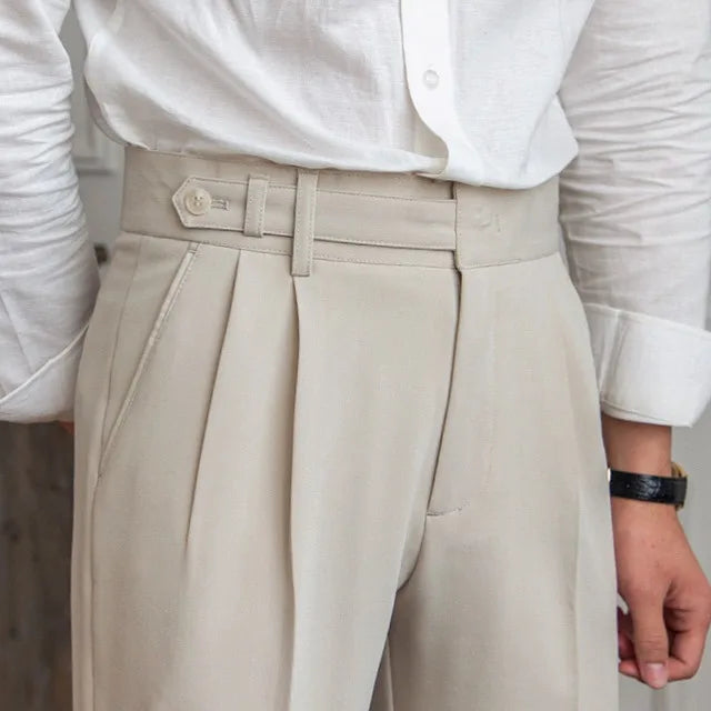 Jasper | Men's Pants with High Waist and Straight Legs