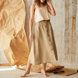 Ellison | Women Top With Linen Square Neck