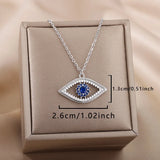 Saphira | Women Necklace with Evil Eye and Blue Stone