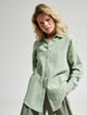 Langley | Women Shirt With Cotton Crinkle Fabric
