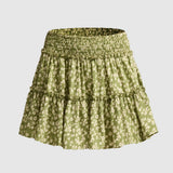 Viora | Women's Skirt with Stretch Waist and Ruffle Layers