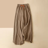 Lucia | Women's Wide Leg Pants with Elastic Waist Drawstring