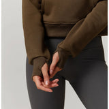 Taylor | Women's Half-Zip Fleece Hoodie for Workout and Training