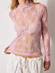 Liana | Women Top With Floral Lace High Neck