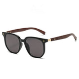Sarah | | Women's Sunglasses with Wooden Arms and Square Frame