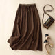 Quinn | Women's Skirt with Elastic Waist and Side Pockets