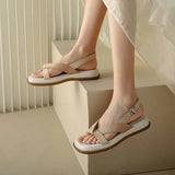 Valetta | Women's Platform Sandals with Cross-Strap and Buckle
