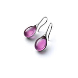 Lumière | Women's Earrings with CatEye Stones and Hooks