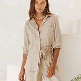 Ava | Women Shirt With Lyocell Linen Blend