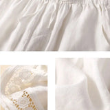 Lenora | Women's Shorts with Drawstring Waist and Lace Trim