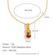 Fortuna | Women Necklace with Hand Charm and Blue Stone