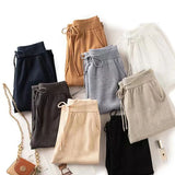 Giselle | Women's Wool Knit Pants with High Waist