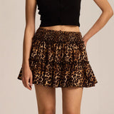 Viora | Women's Skirt with Stretch Waist and Ruffle Layers