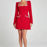 Anastasia | Women's Slim A-Line Mini Dress with Tailored Fit and Pockets