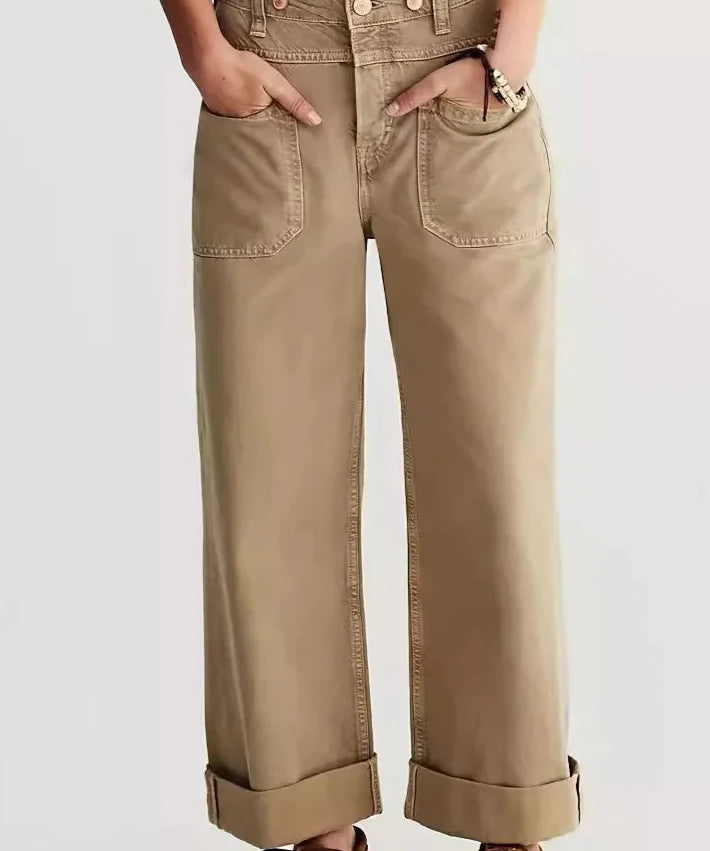 Candace | Women's Wide Leg Denim Jeans with High Waist