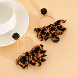 Zara | Women's Earrings with Silk Fabric and Stainless Steel