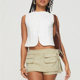 Dakota | Women's Skirt with Low Rise and Front Pockets