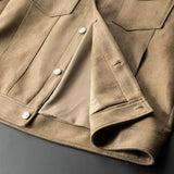 Vincent | Men Jacket with Structured Twill and Suede