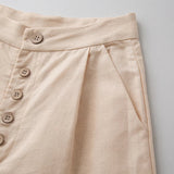 Everly | Women's Wide Leg Linen Pants with Elastic Waist