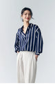 Maren | Women Blouse With Satin Stripe Design