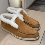 Lila | Women's Boots with Shearling Lining and Moc-Toe