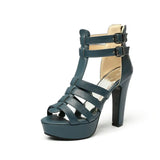 Lacey | Women Platform Heels with Straps and Buckles