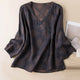 Kaien | Women Blouse with Linen and Wrap Style Relaxed Sleeve