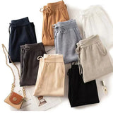 Giselle | Women's Wool Knit Pants with High Waist