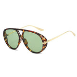 Natalie | Women's Aviator Sunglasses with Double Bridge and Metal Frame