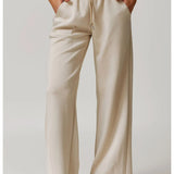 Ayla | Women's Straight Leg Running Pants with Elastic Waist