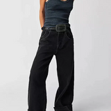 Willa | Women's Straight Leg Cuffed Jeans