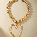 Amora | Women Necklace with Heart Charm and Gold Plating